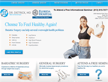 Tablet Screenshot of dietricksurgery.com